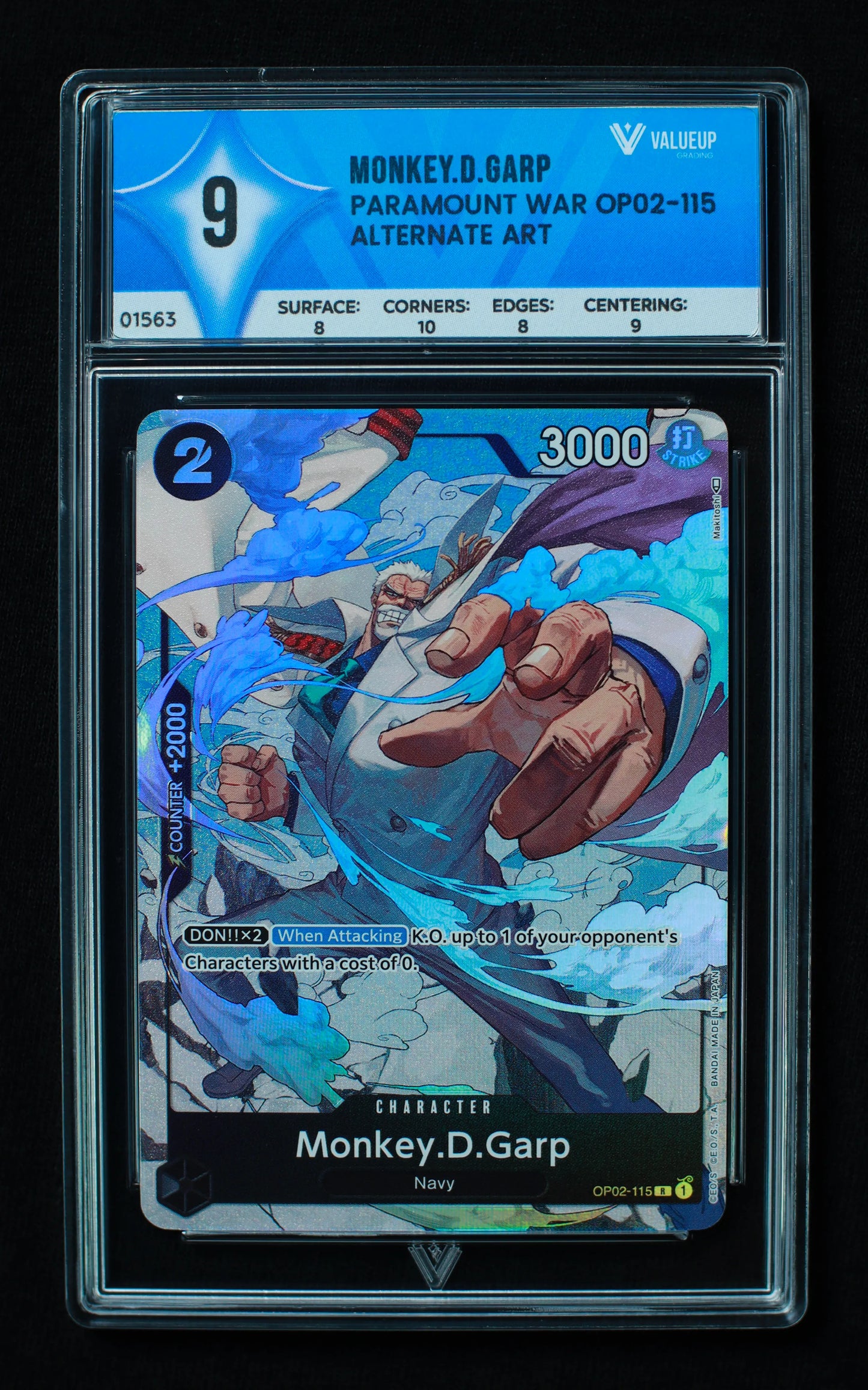 01563 MONKEY.D.GARP Grading Card