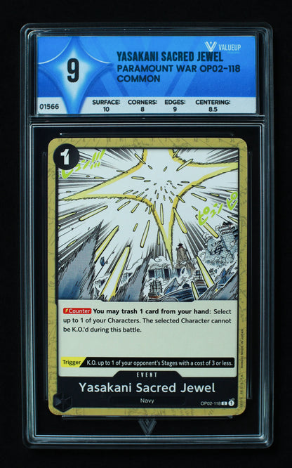 01566 YASAKANI SACRED JEWEL Grading Card