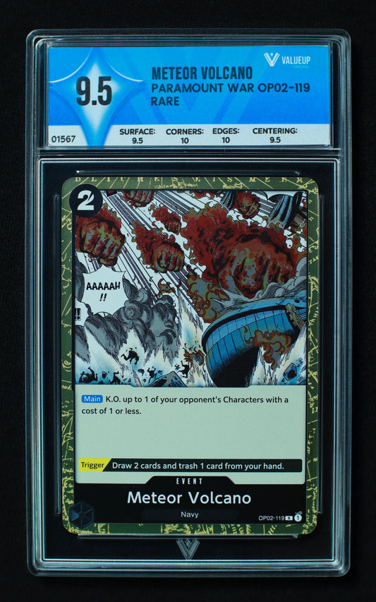 01567 METEOR VOLCANO Grading Card