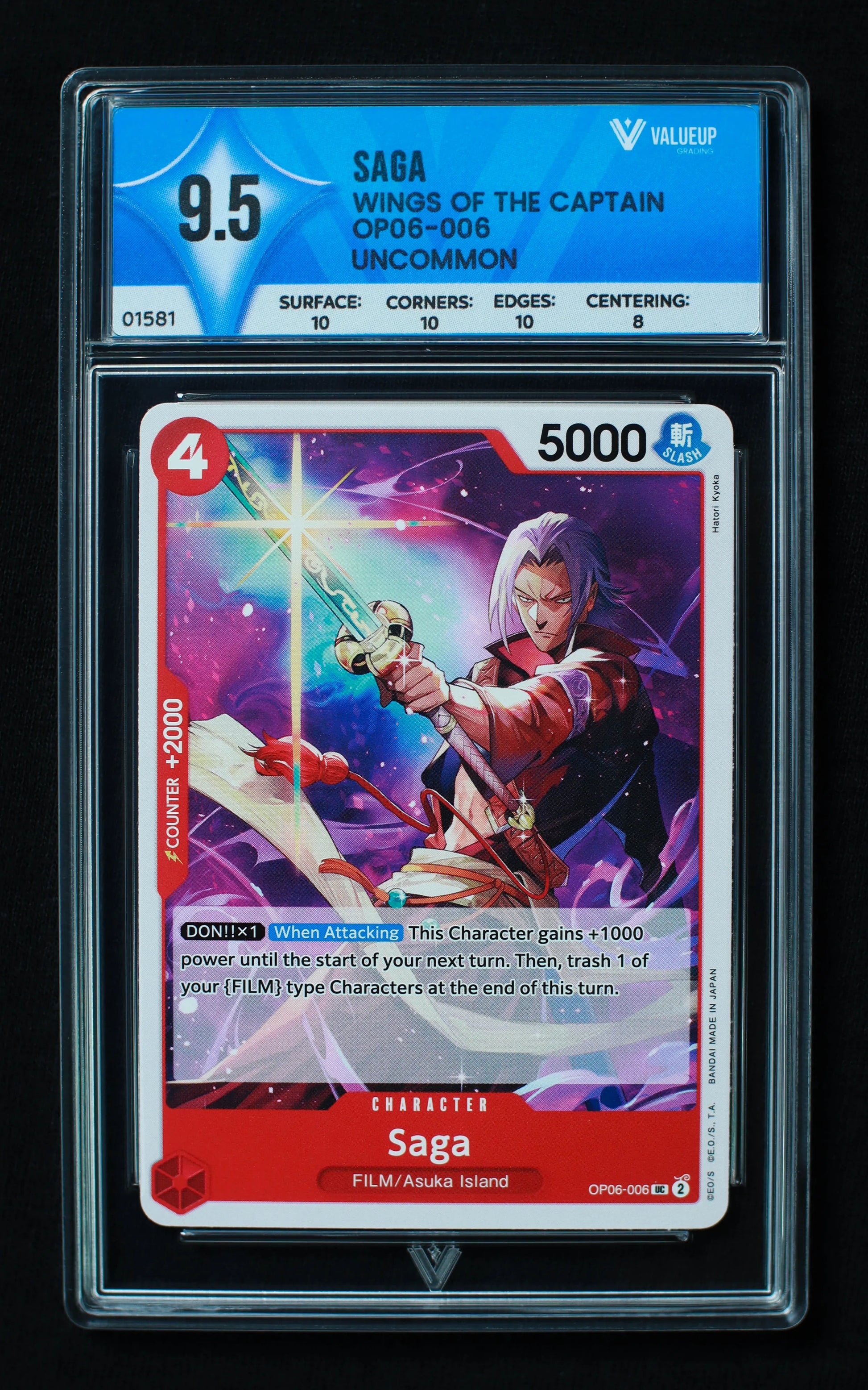 01581 SAGA Grading Card