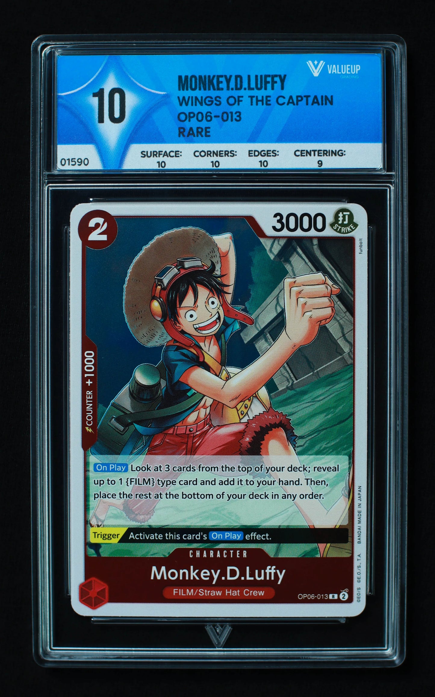 01590 MONKEY.D.LUFFY Grading Card