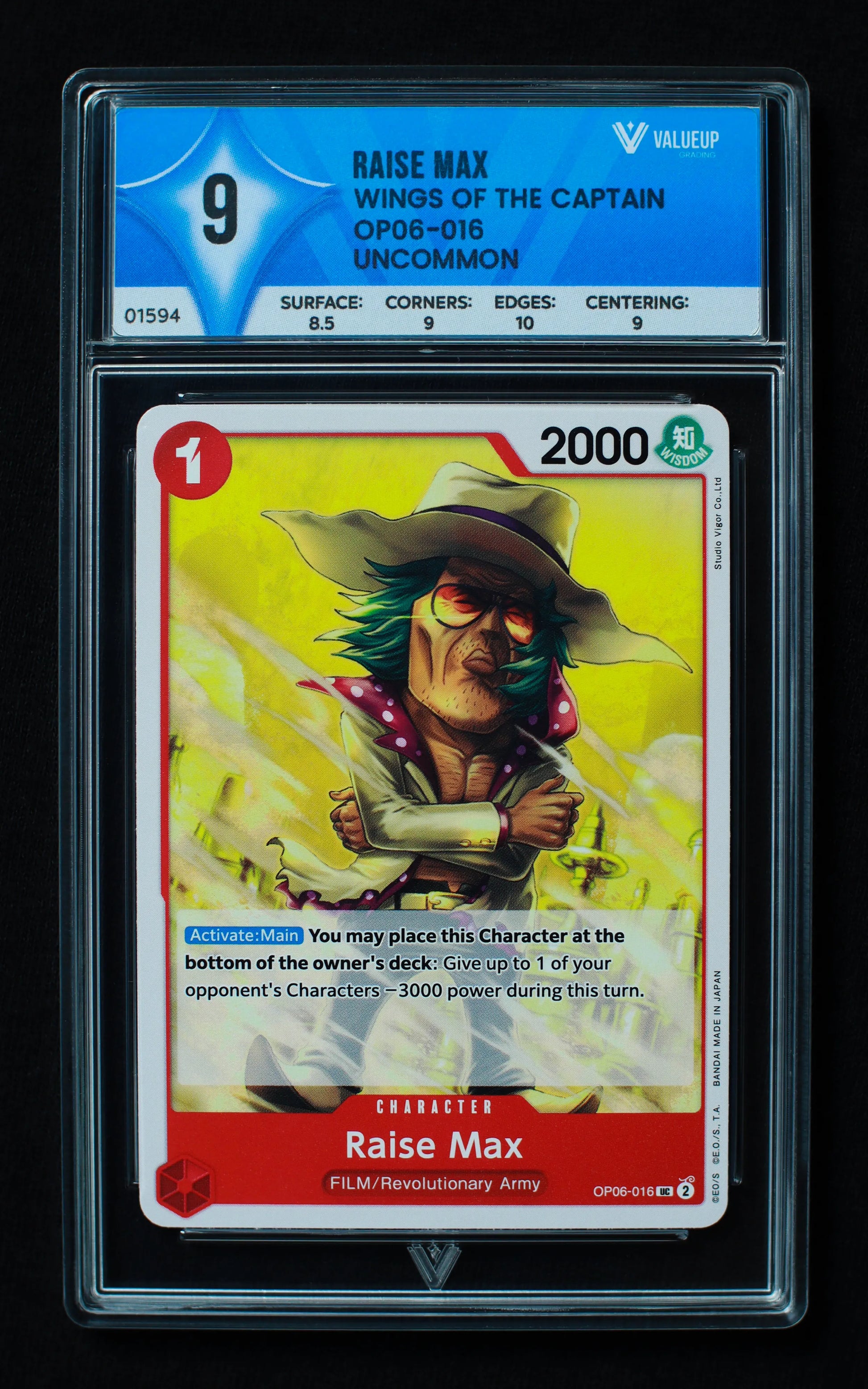 01594 RAISE MAX Grading Card