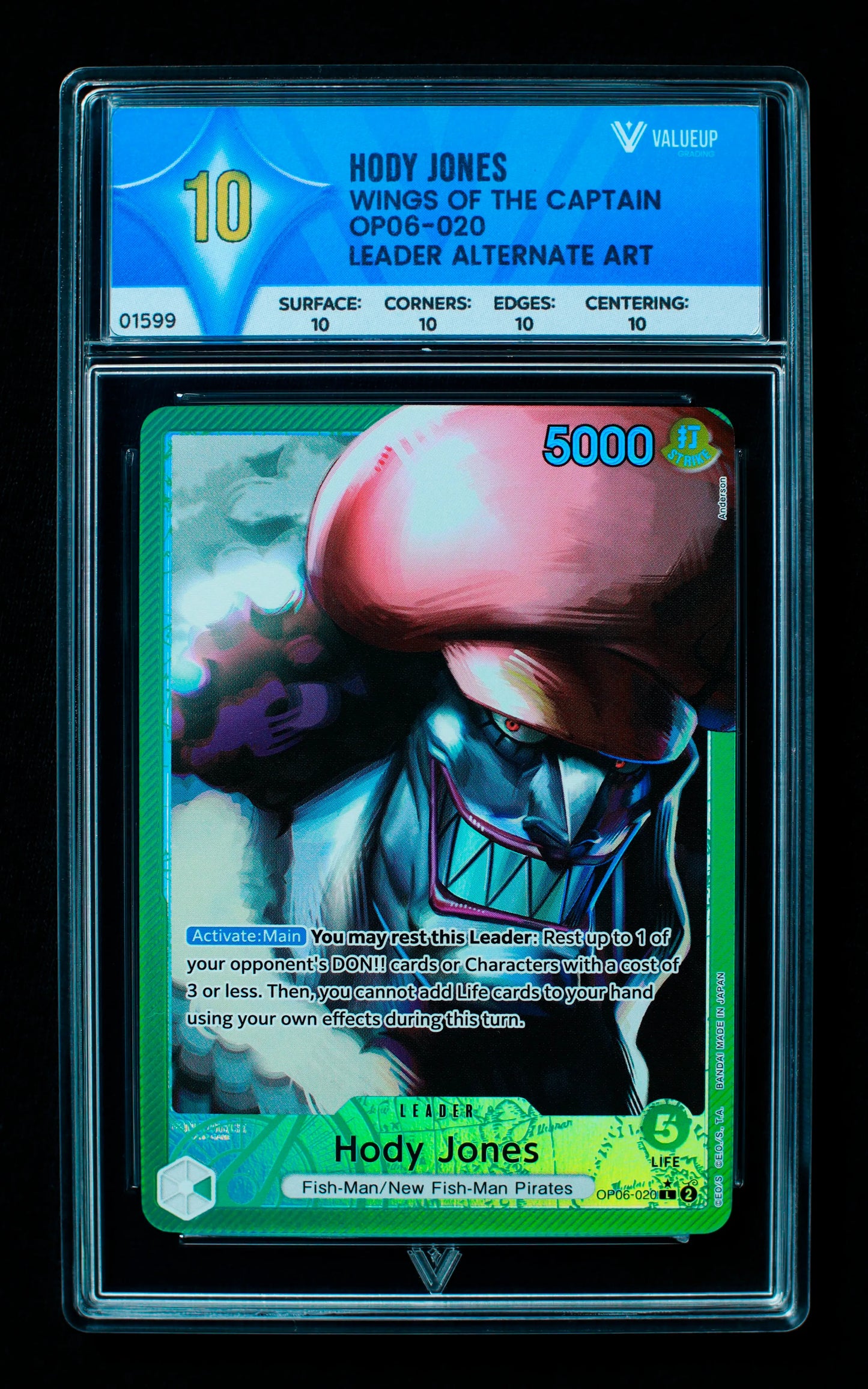 01599 HODY JONES Grading Card