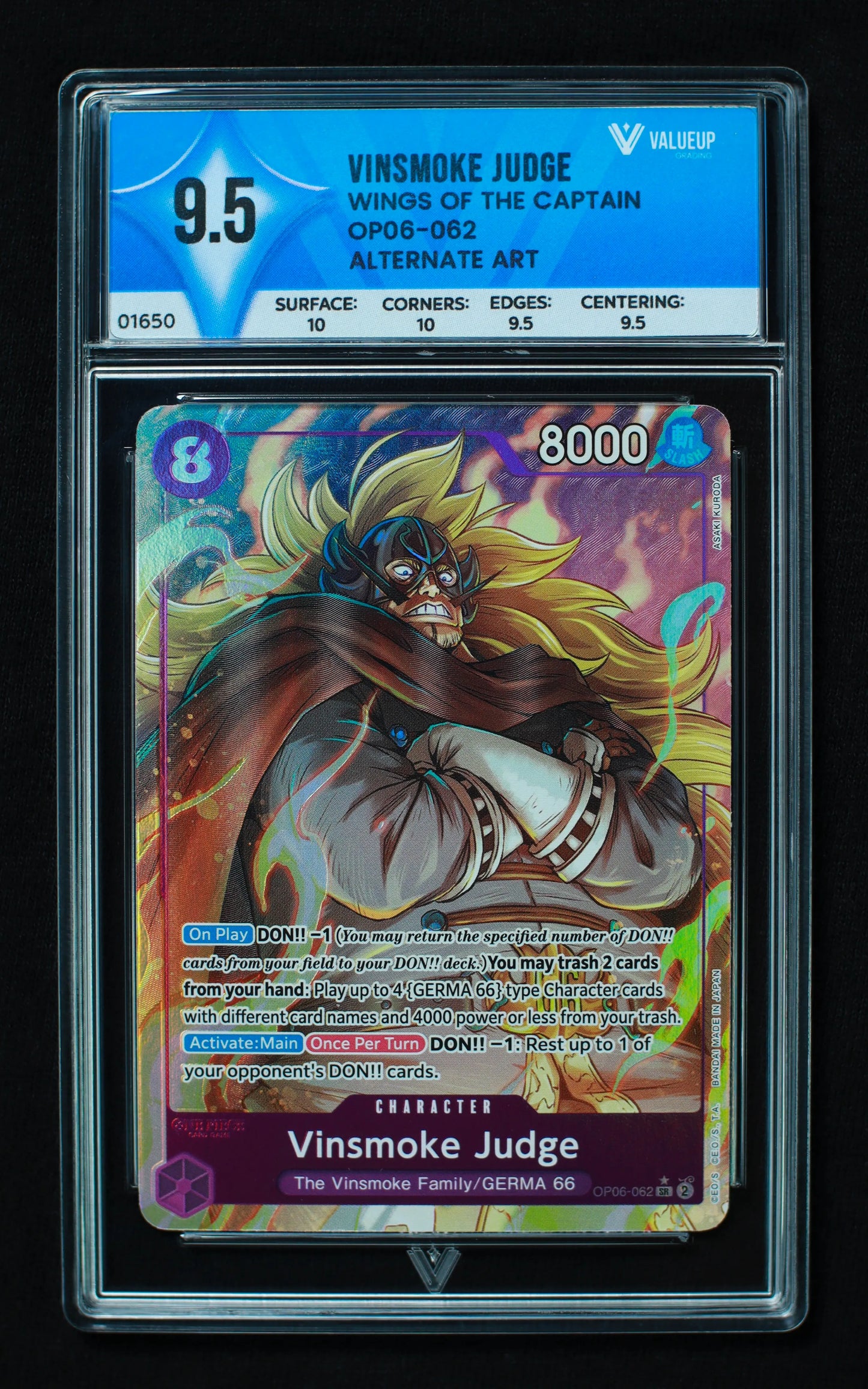 01650 VINSMOKE JUDGE Grading Card