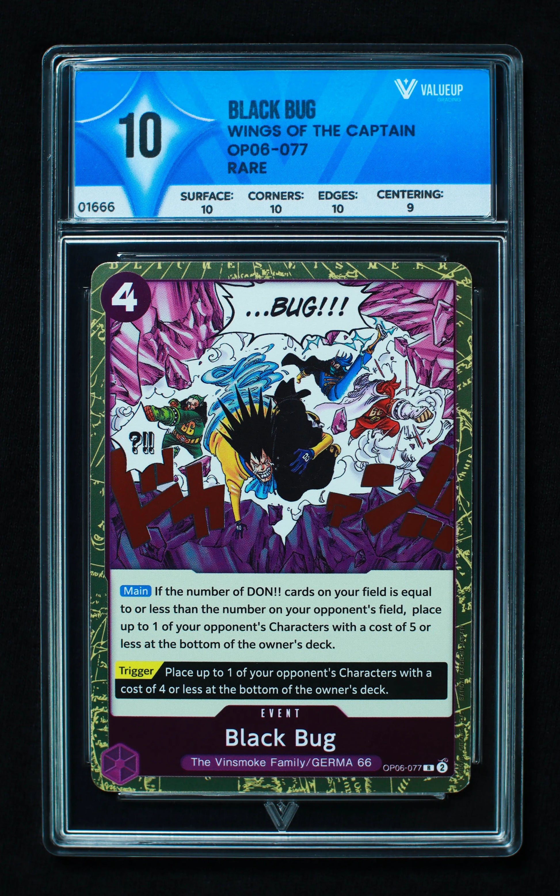 01666 BLACK BUG Grading Card