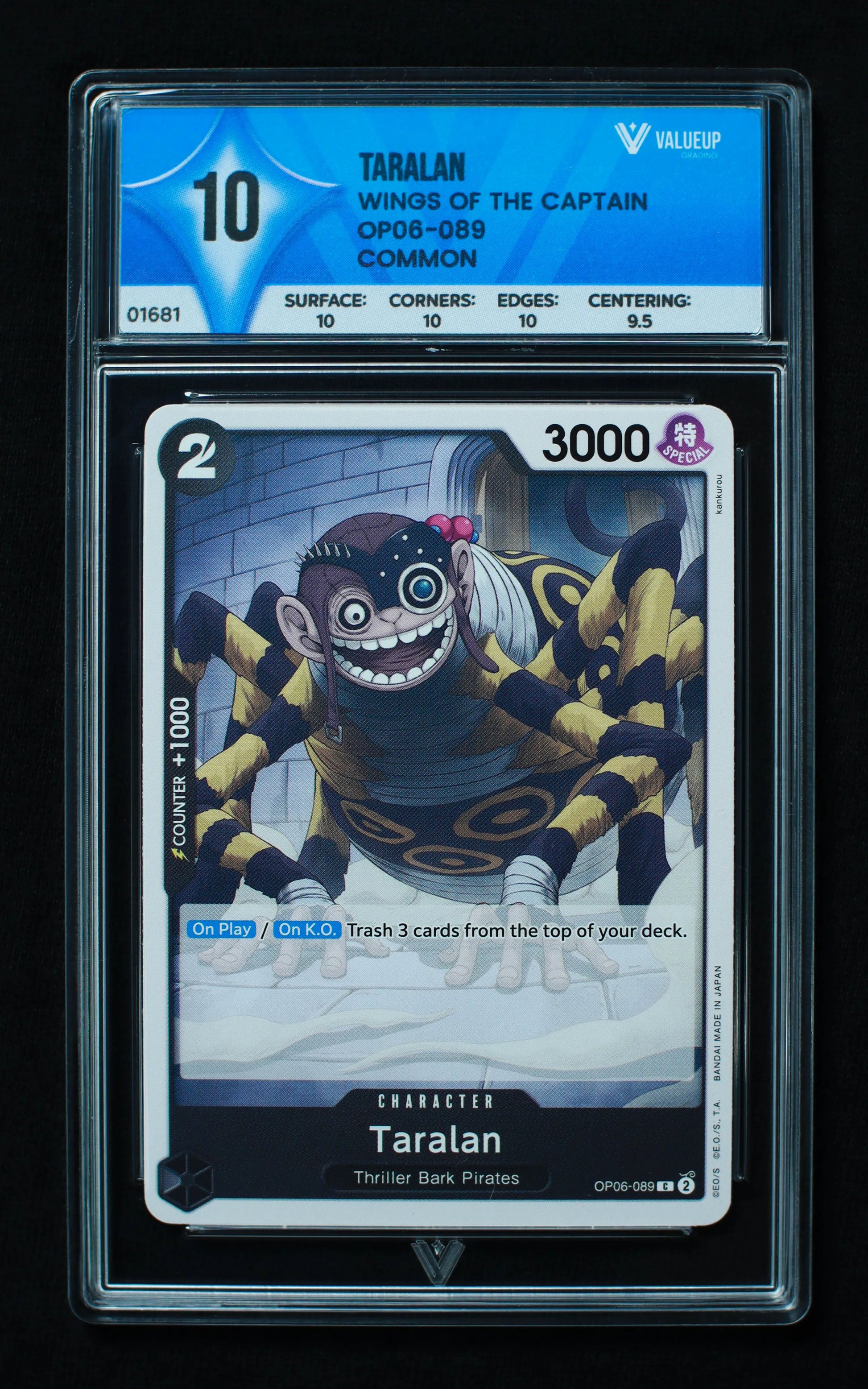 01681 TARALAN Grading Card