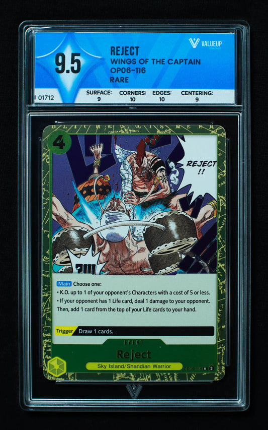 01712 REJECT Grading Card