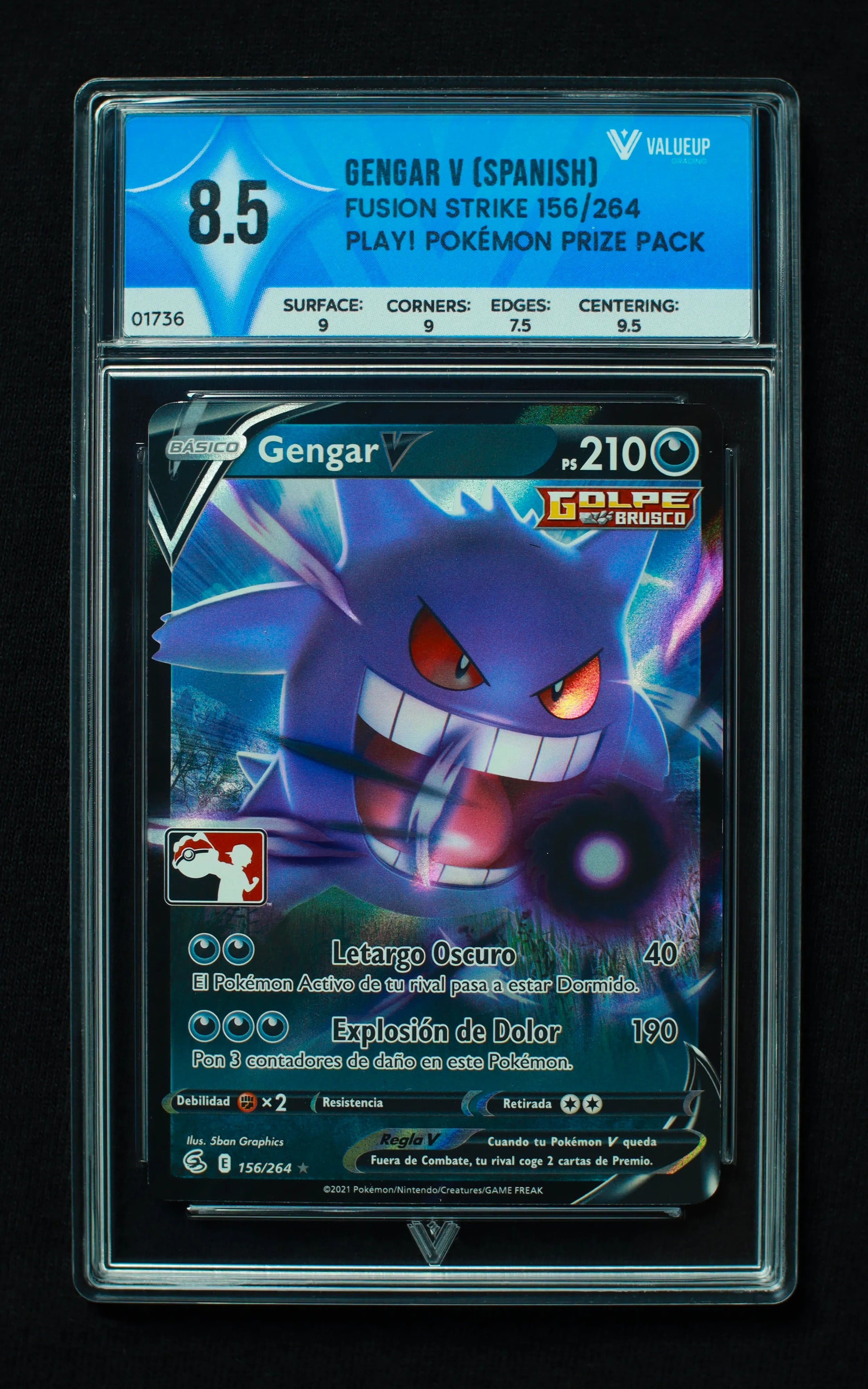 01736 GENGAR V (SPANISH) Grading Card