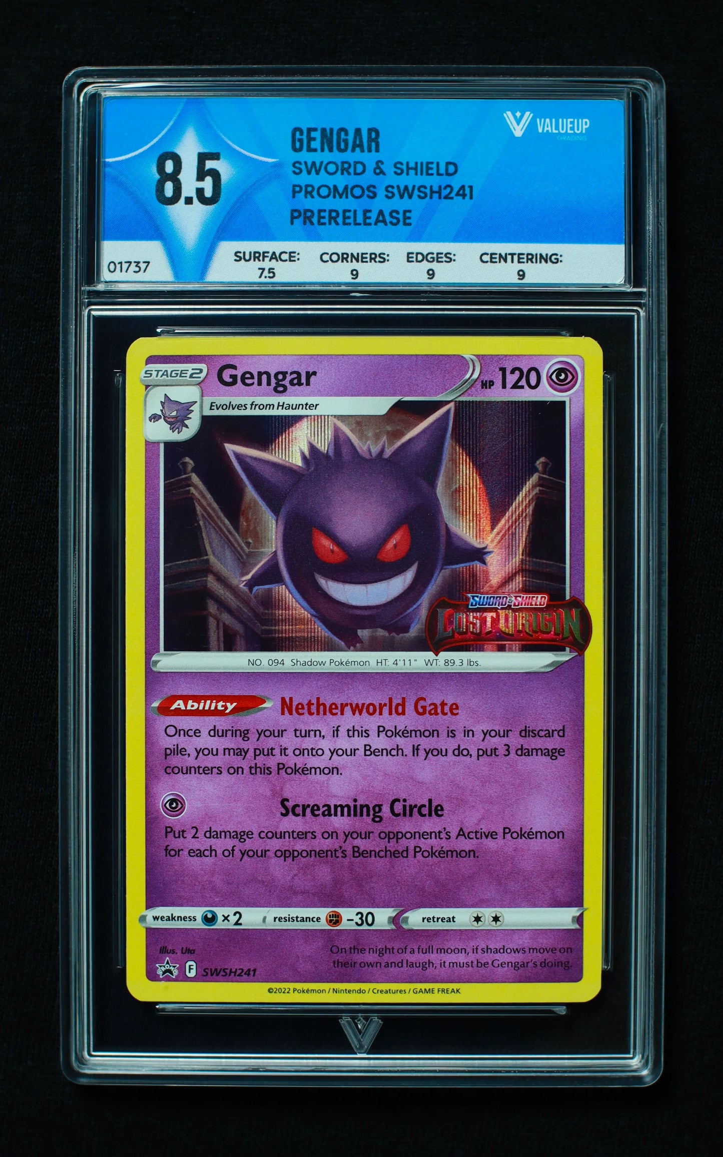 01737 GENGAR Grading Card