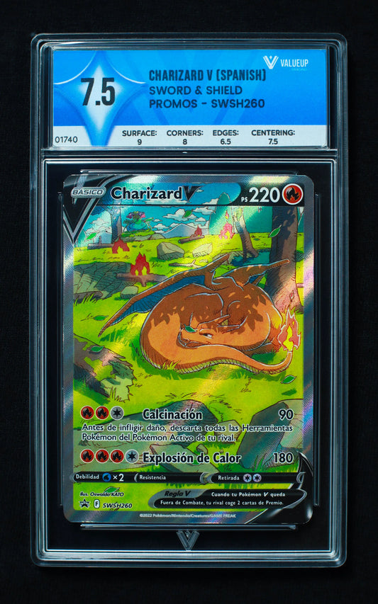 01740 CHARIZARD V (SPANISH) Grading Card