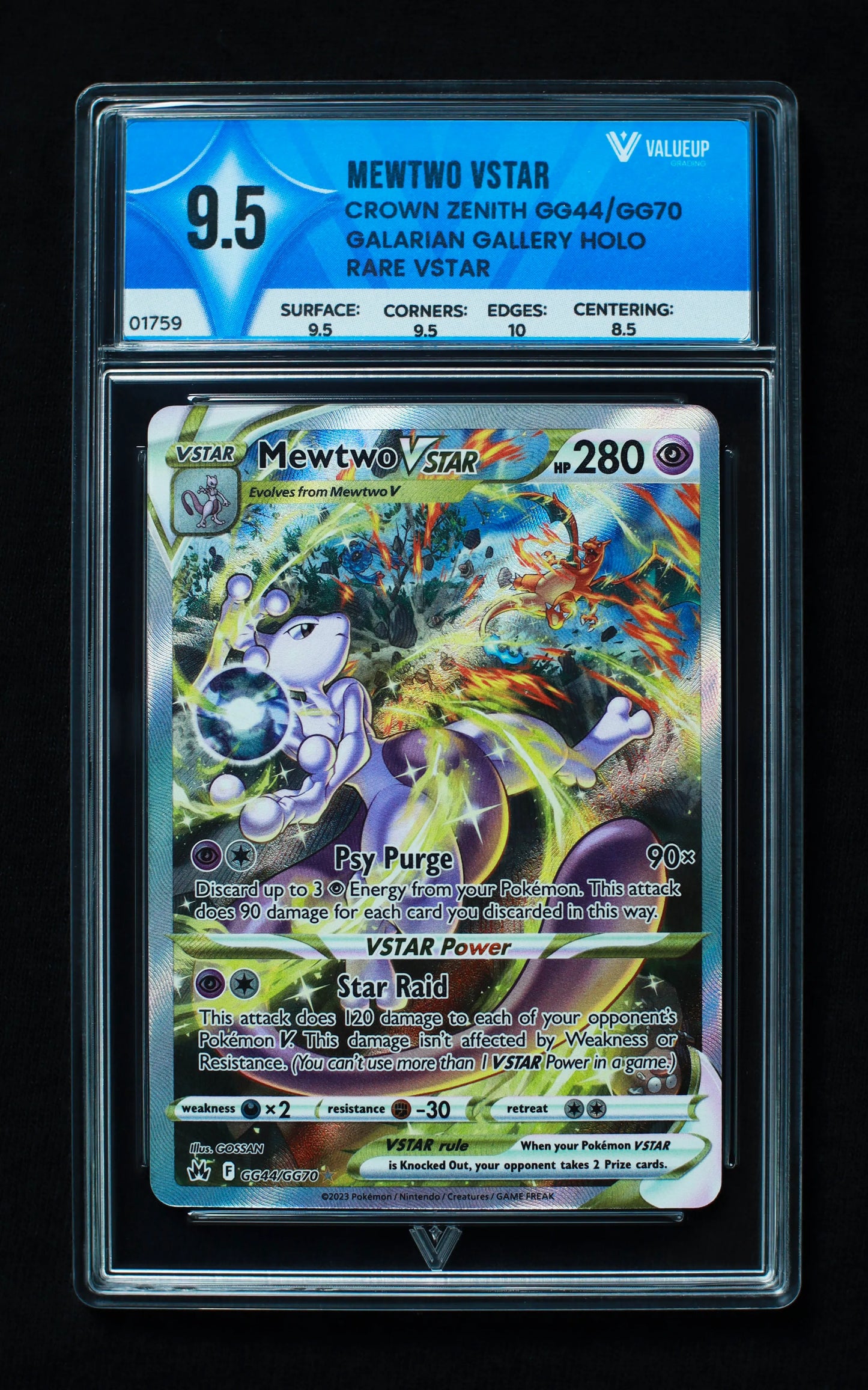 01759 MEWTWO VSTAR Grading Card