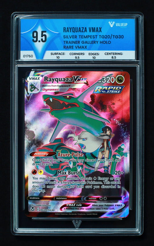 01760 RAYQUAZA VMAX Grading Card