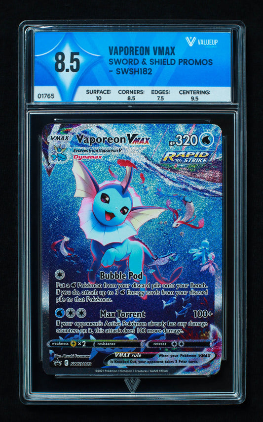 01765 VAPOREON VMAX Grading Card