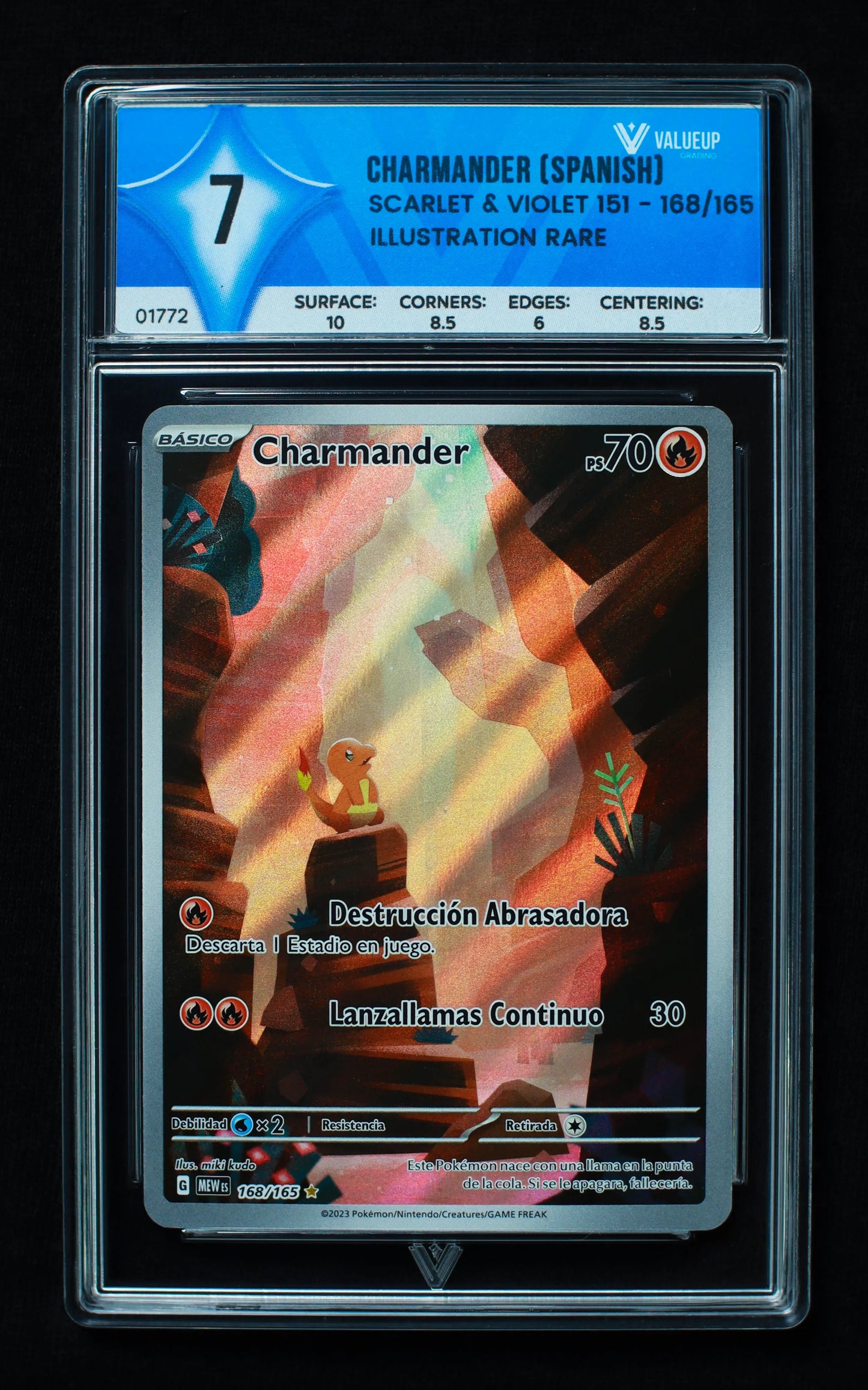 01772 CHARMANDER (SPANISH) Grading Card