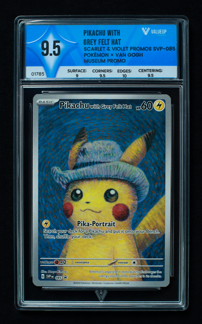 01785 PIKACHU WITH GREY FELT HAT