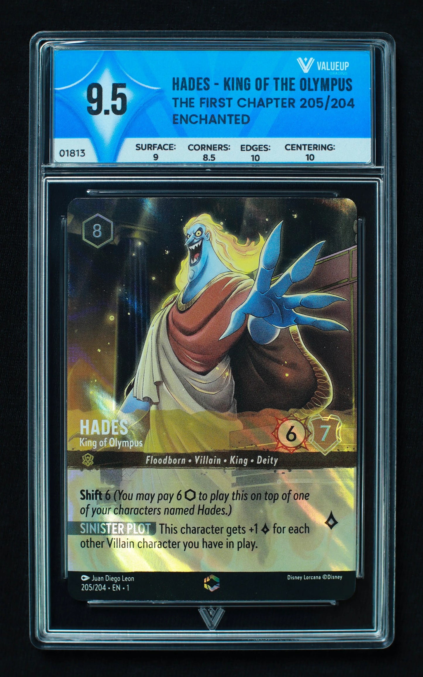 01813 HADES - KING OF THE OLYMPUS Grading Card