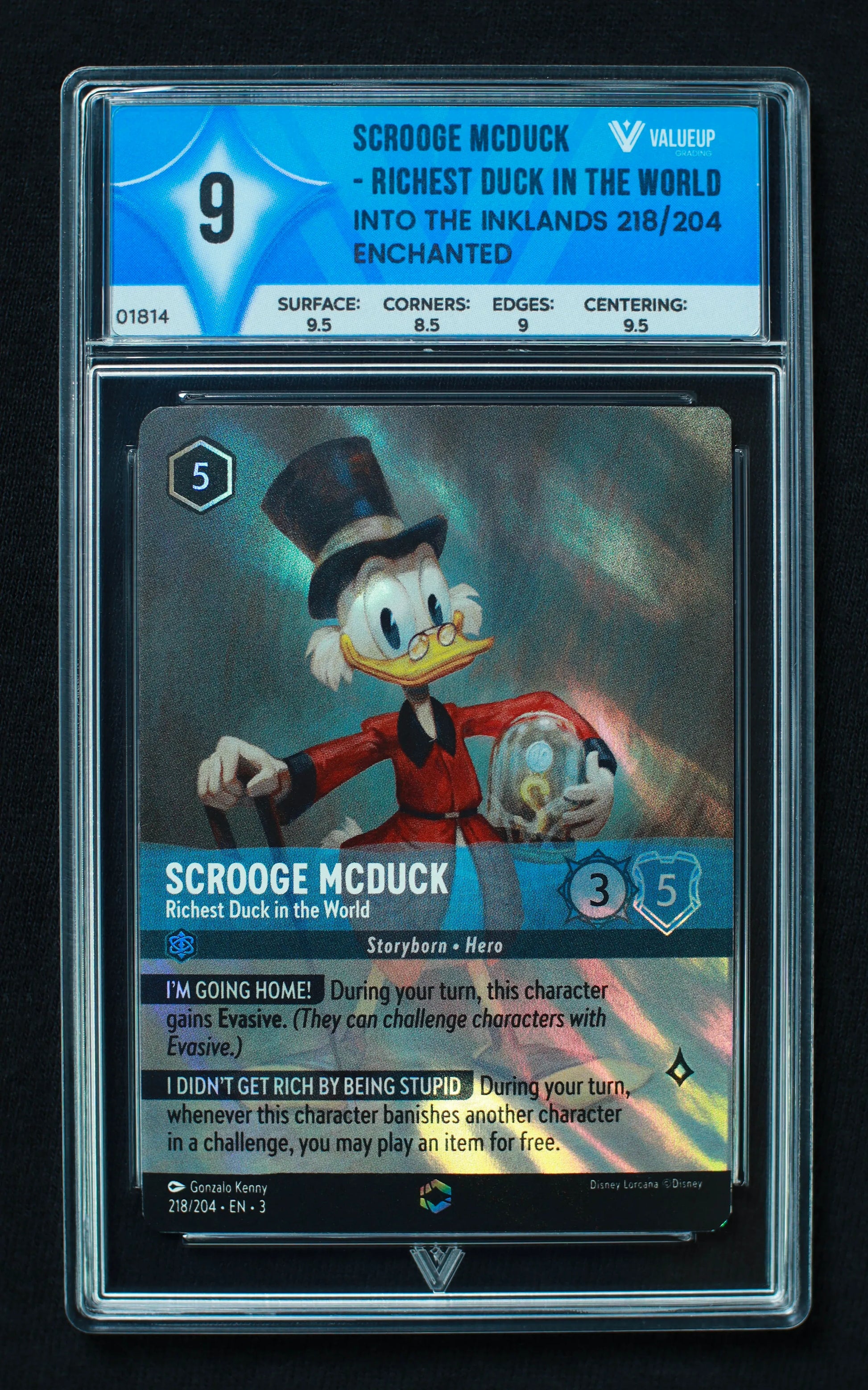 01814 SCROOGE MCDUCK - RICHEST DUCK IN THE WORLD Grading Card