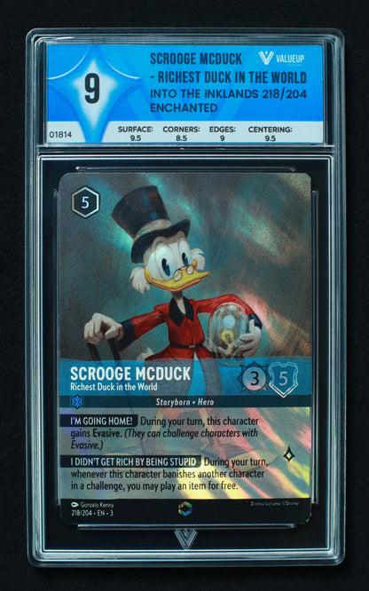01814 SCROOGE MCDUCK - RICHEST DUCK IN THE WORLD Grading Card