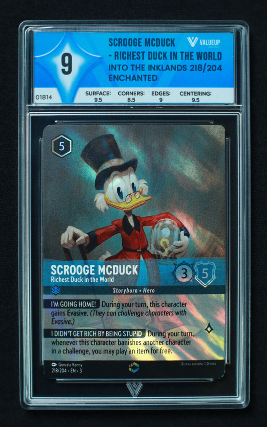01814 SCROOGE MCDUCK - RICHEST DUCK IN THE WORLD Grading Card