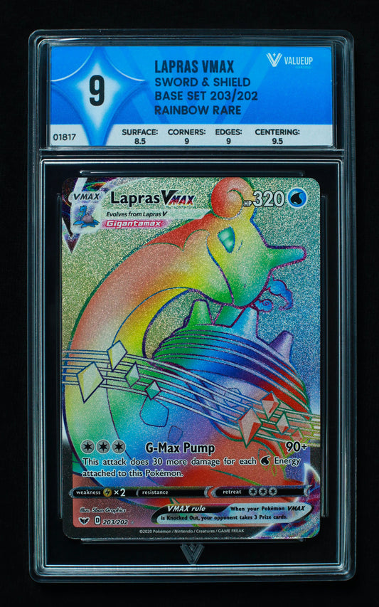 01817 LAPRAS VMAX Grading Card