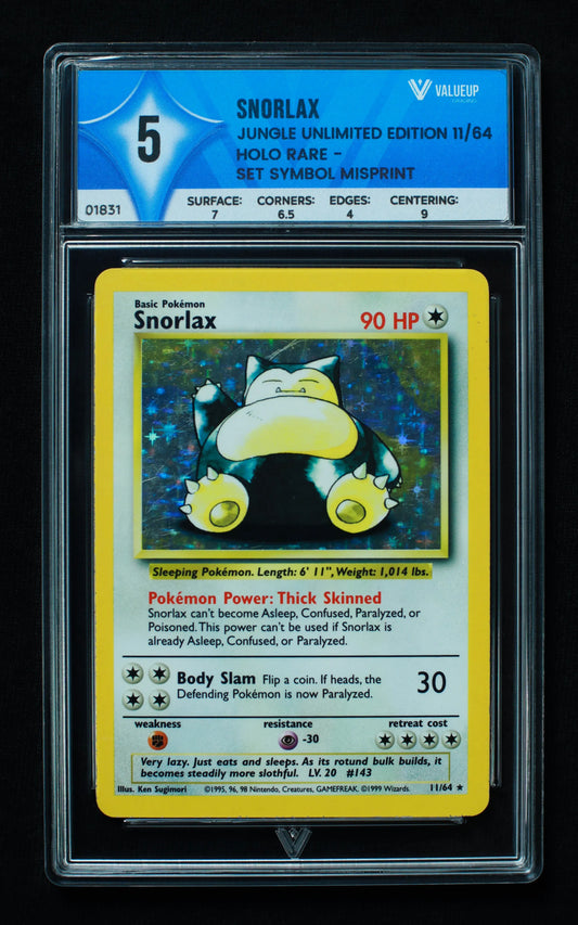 01831 SNORLAX Grading Card