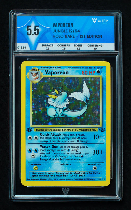01834 VAPOREON Grading Card