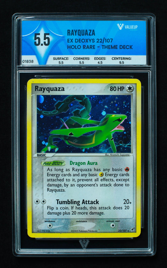 01838 RAYQUAZA Grading Card