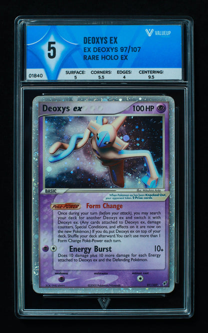 01840 DEOXYS EX Grading Card