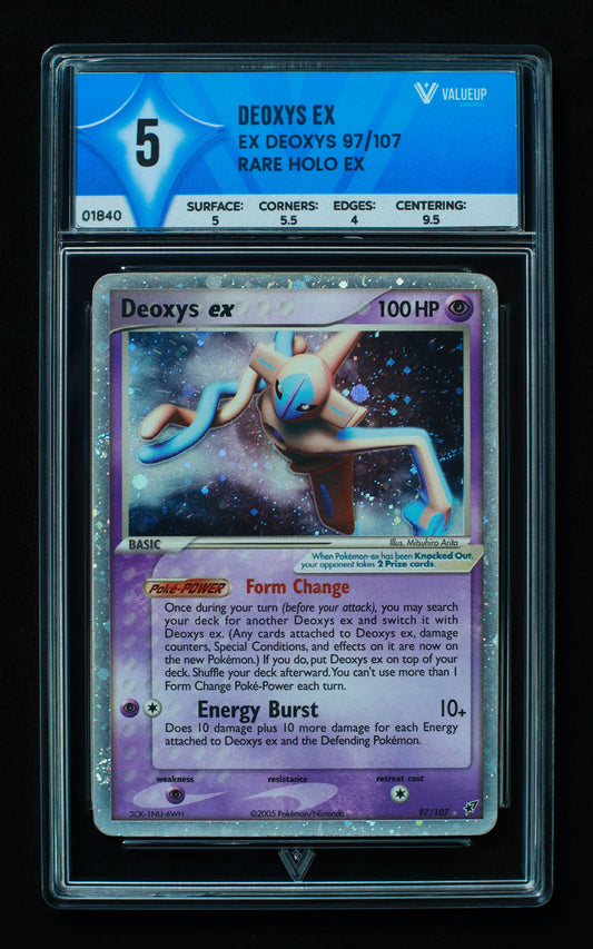 01840 DEOXYS EX Grading Card