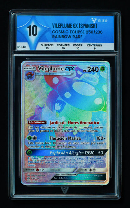 01848 VILEPLUME GX (SPANISH) Grading Card