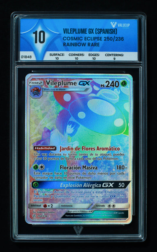01848 VILEPLUME GX (SPANISH) Grading Card