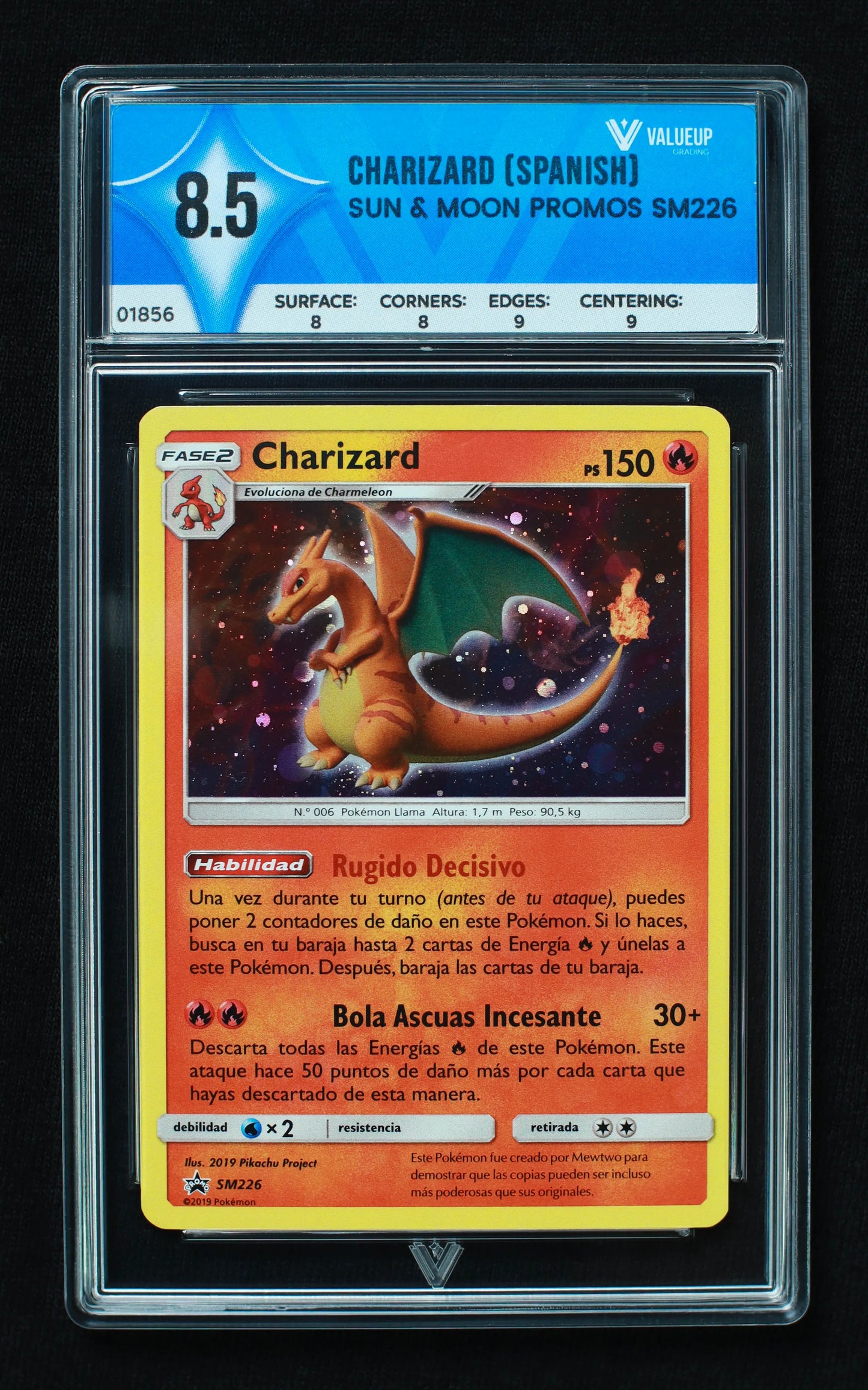 01856 CHARIZARD (SPANISH) Grading Card