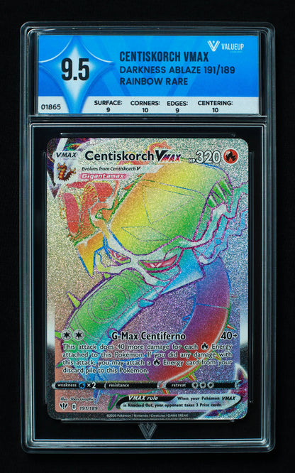 01865 CENTISKORCH VMAX Grading Card
