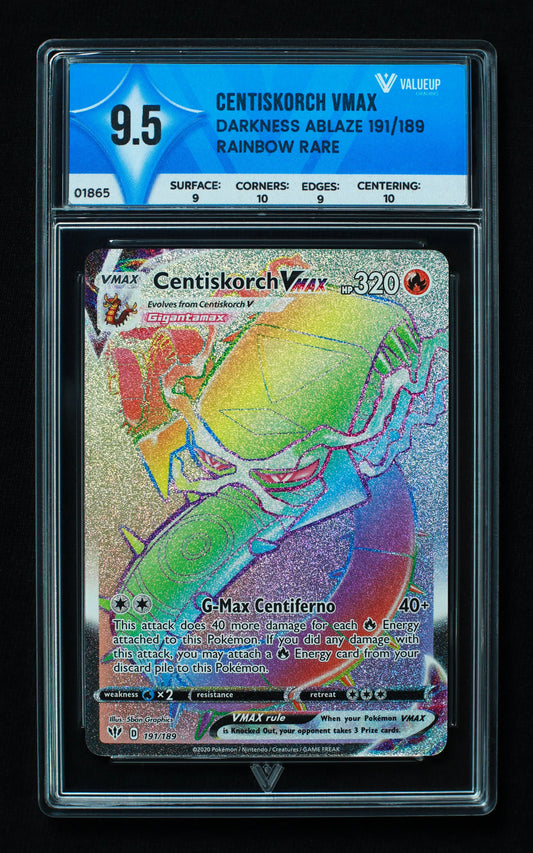 01865 CENTISKORCH VMAX Grading Card