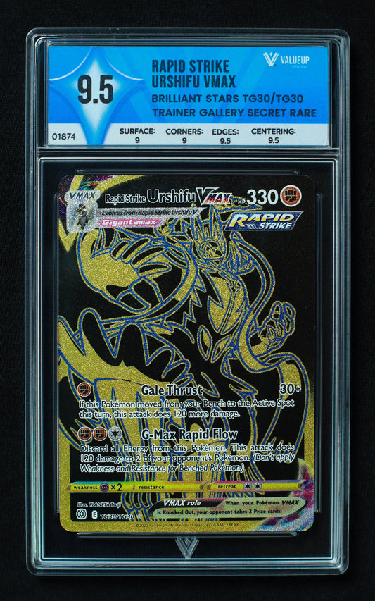 01874 RAPID STRIKE UNSHIFU VMAX Grading Card