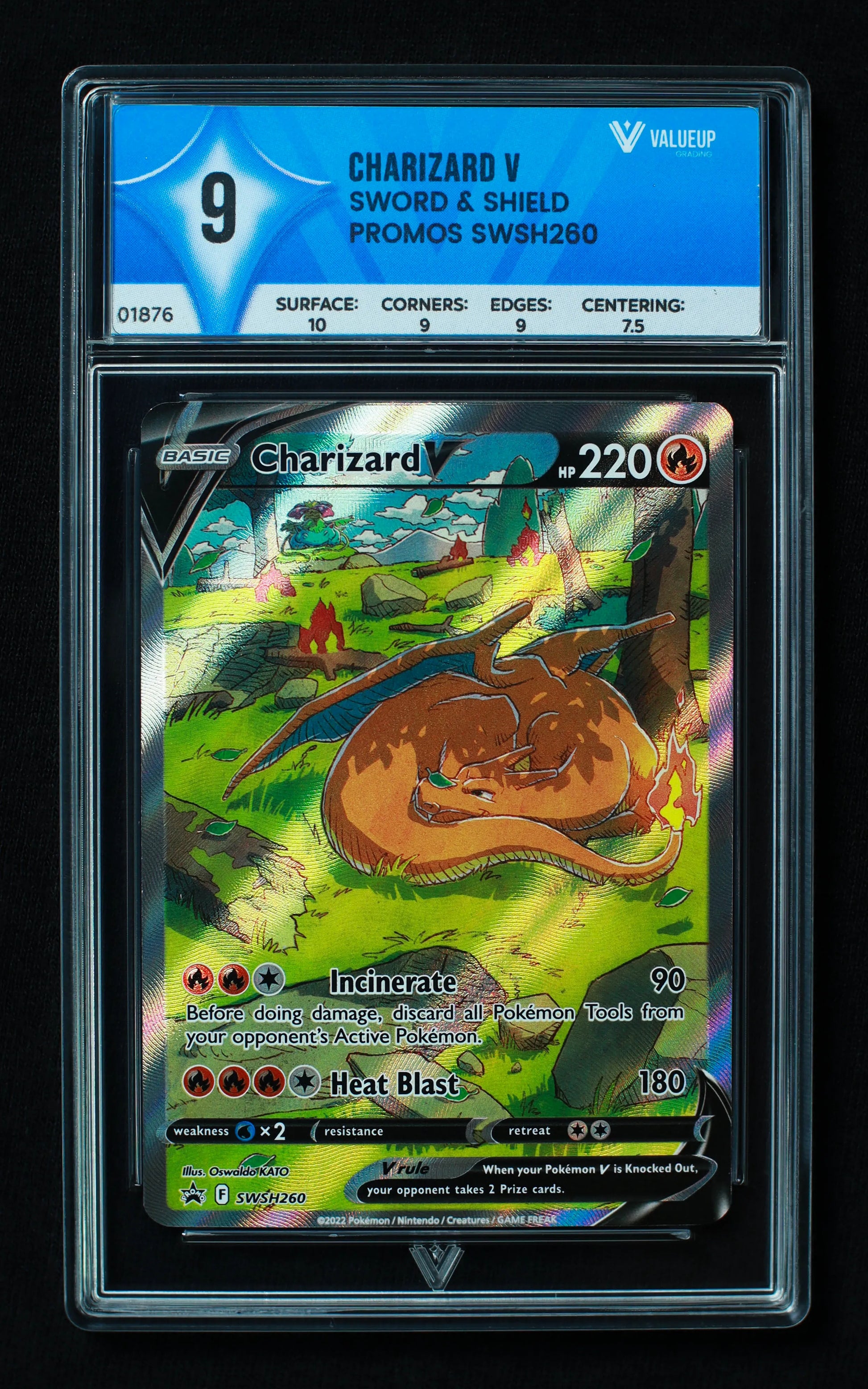 01876 CHARIZARD V Grading Card