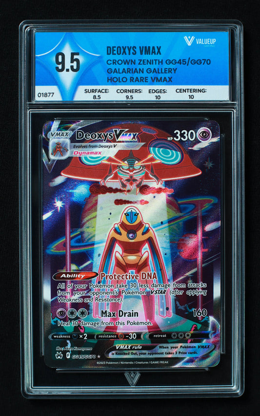 01877 DEOXYS VMAX Grading Card