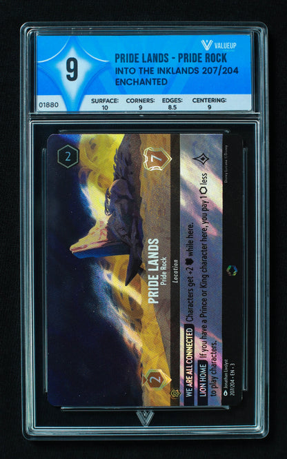 01880 PRIDE LANDS - PRIDE ROCK Grading Card