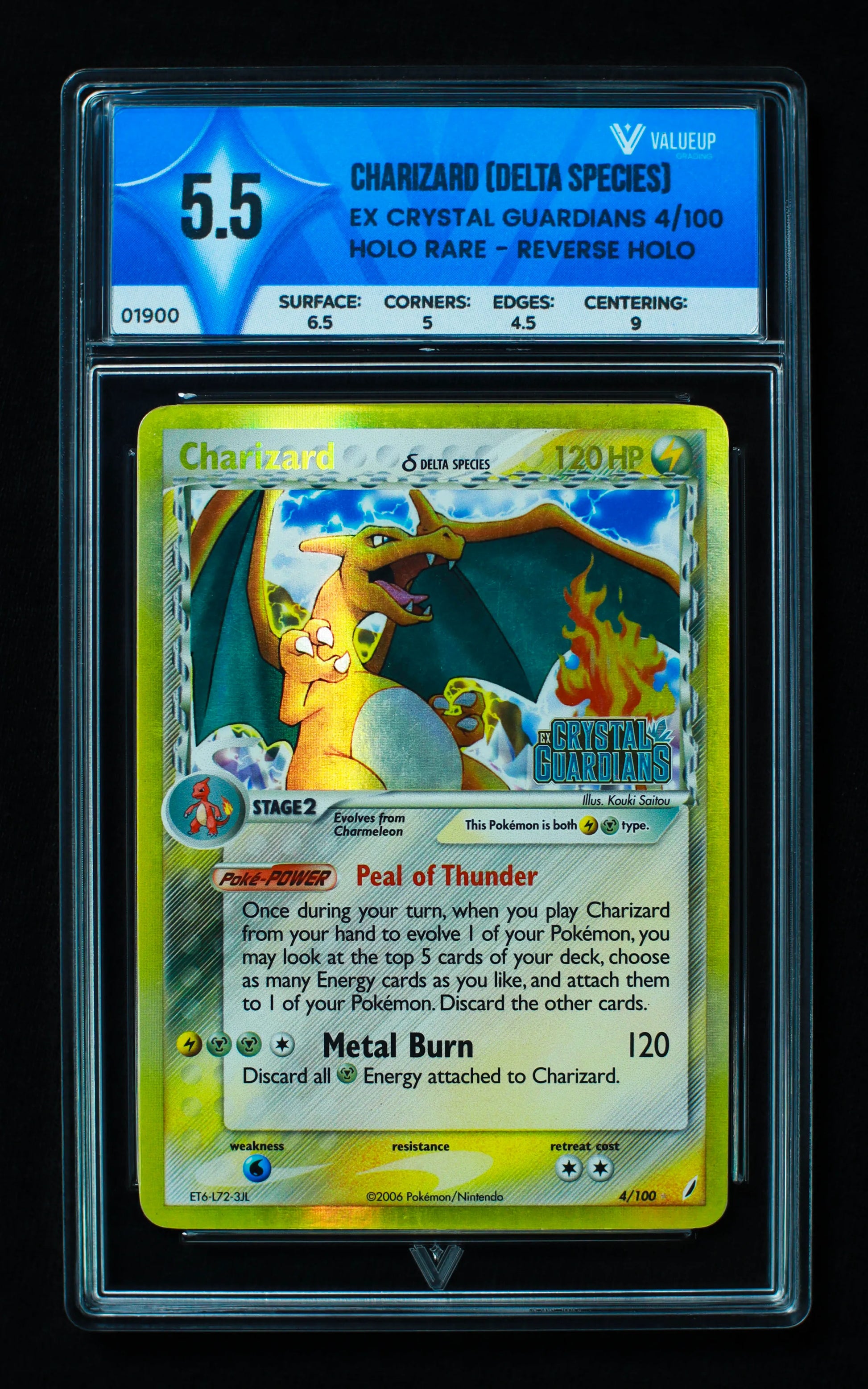 01900 CHARIZARD (DELTA SPECIES) Grading Card