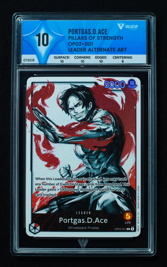 01908 PORTGAS.D.ACE Grading Card