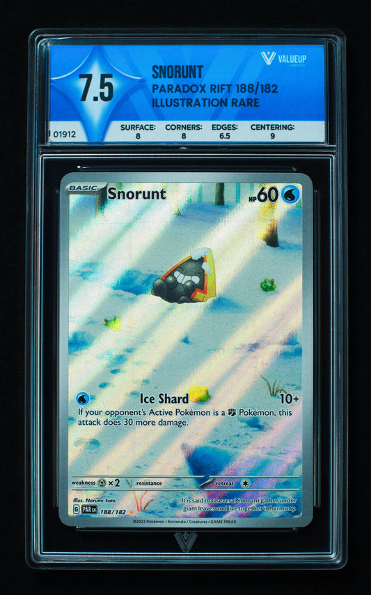 01912 SNORUNT Grading Card