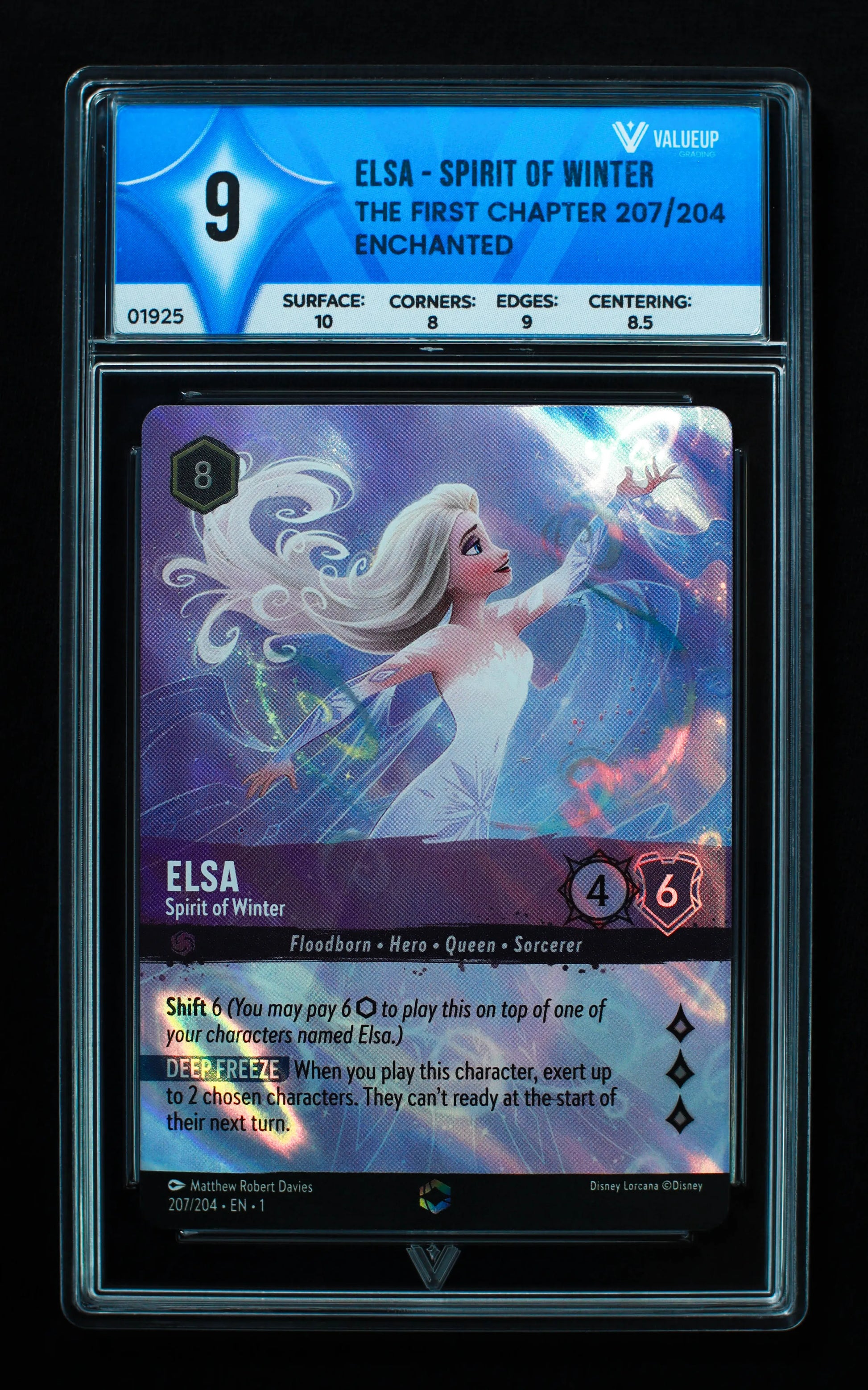 01925 ELSA - SPIRIT OF WINTER Grading Card