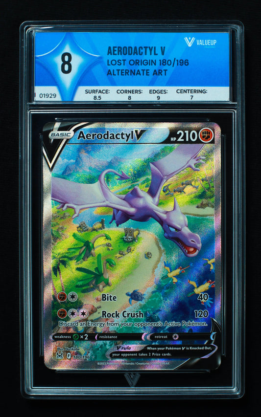 01929 AERODACTYL V Grading Card