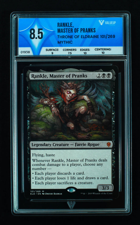 01938 RANKLE, MASTER OF PRANKS Grading Card