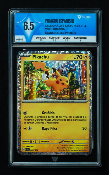 01943 PIKACHU (SPANISH) Grading Card