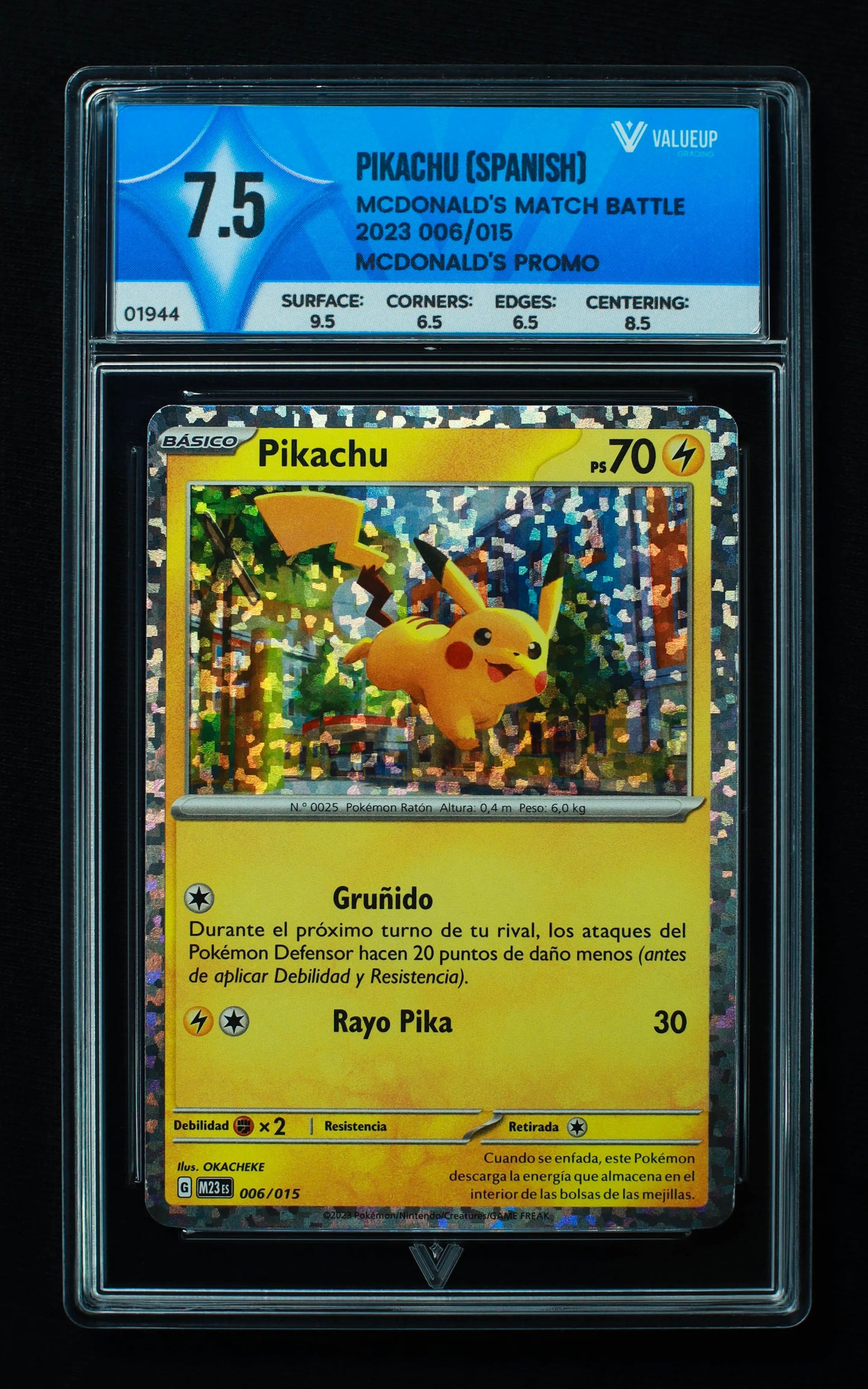 01944 PIKACHU (SPANISH) Grading Card