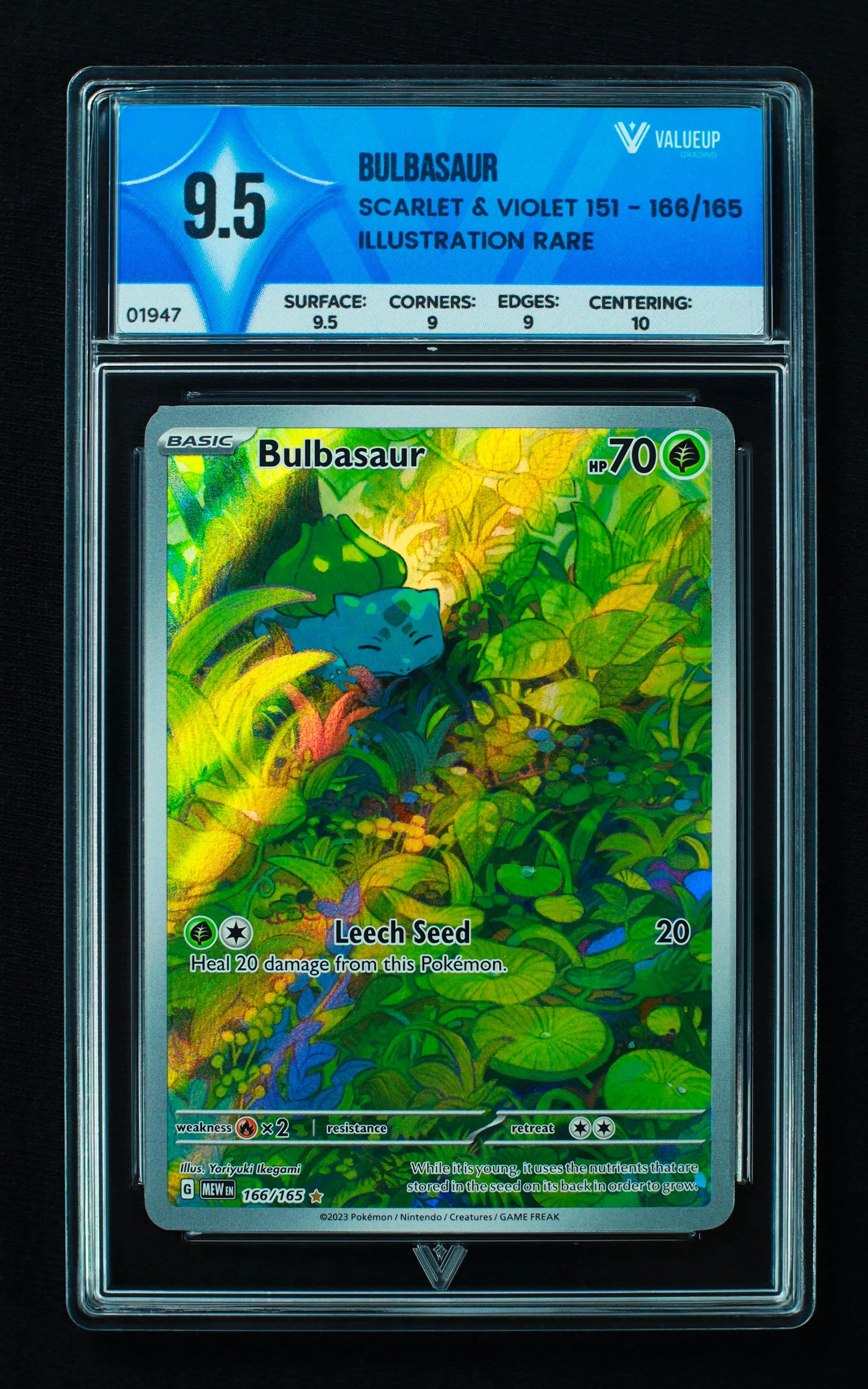 01947 BULBASAUR Grading Card