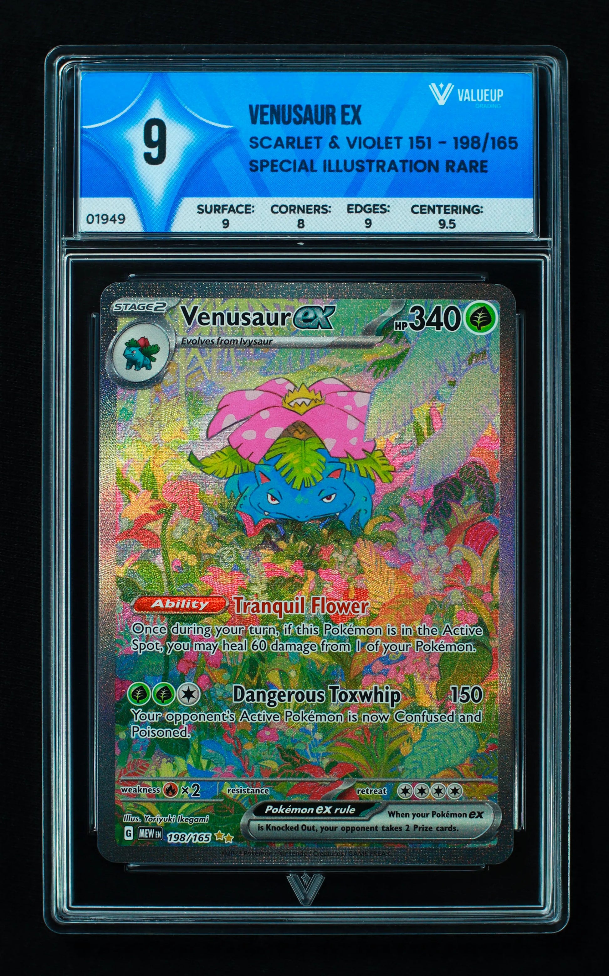 01949 VENUSAUR EX Grading Card
