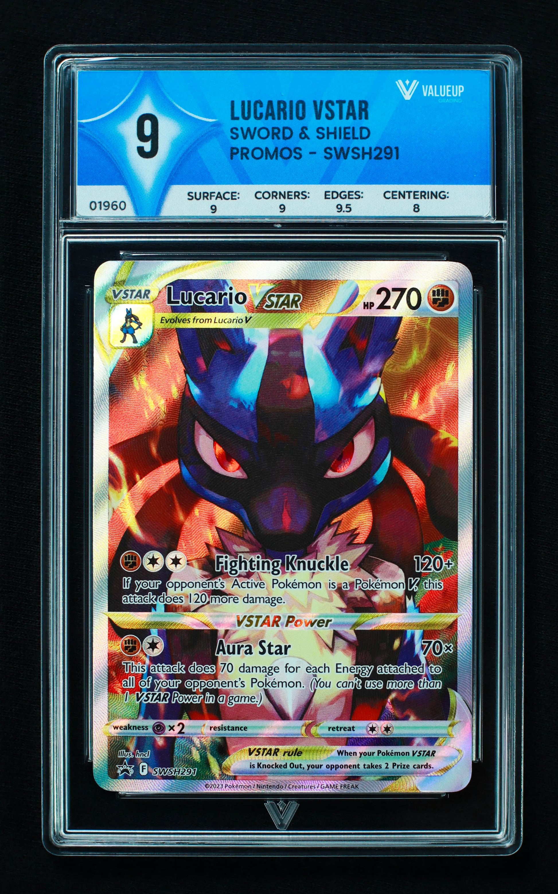01960 LUCARIO VSTAR Grading Card