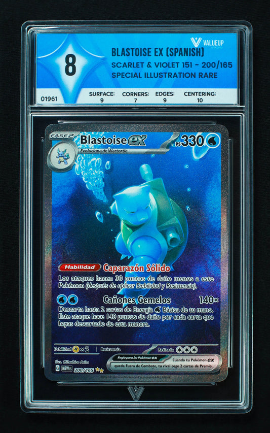 01961 BLASTOISE EX (SPANISH) Grading Card